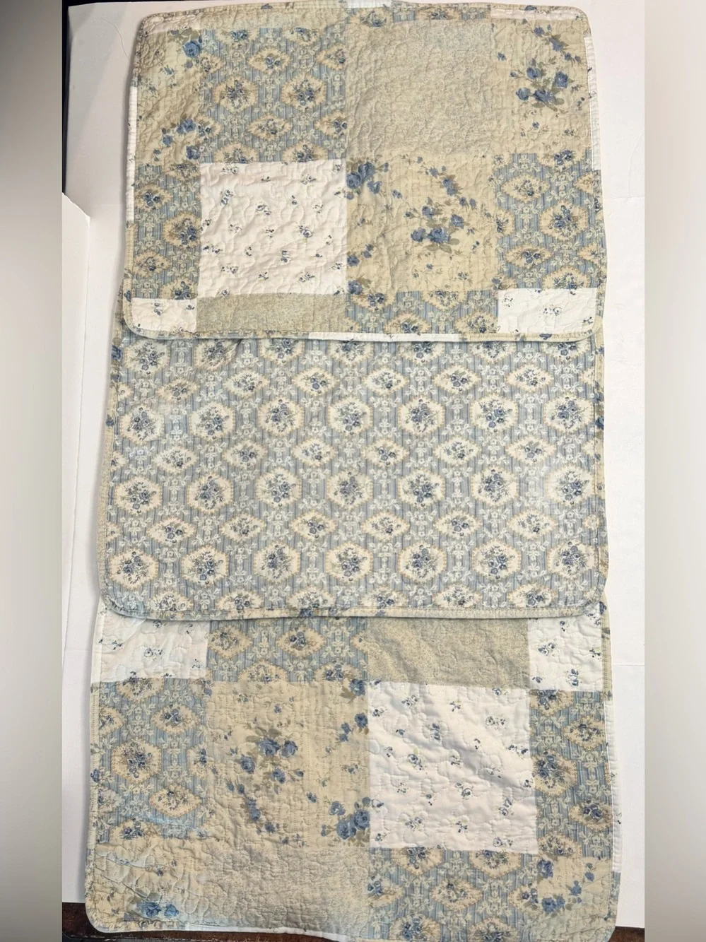 All American Collection Reversible Floral Patchwork Daybed Quilt & 3 Shams Set